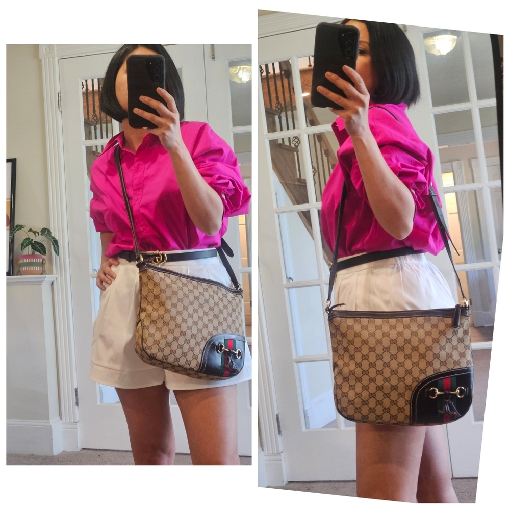 Authentic Gucci GG Shelly Horsebit #4334M - Picture 3 of 10